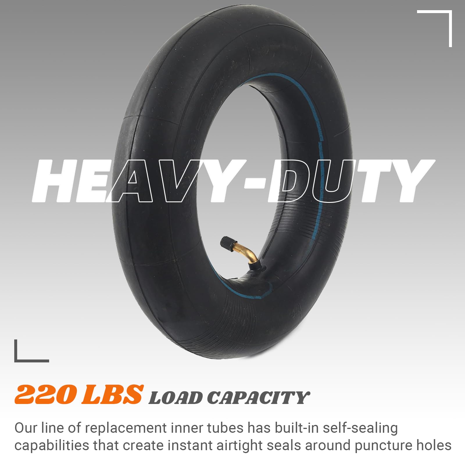 AR-PRO angled valve stem enables easy inflation access.