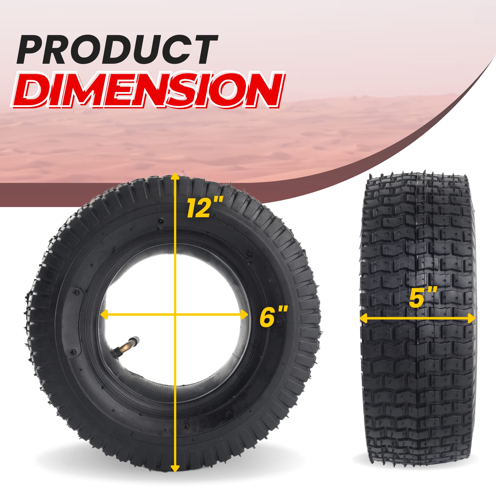 AR-PRO angled valve stems simplify inflation and maintenance.