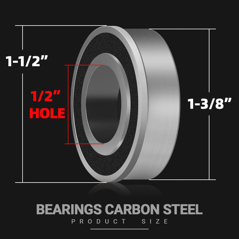 AR-PRO 4-pack bearings packaged for easy replacement in wheelbarrows and carts.