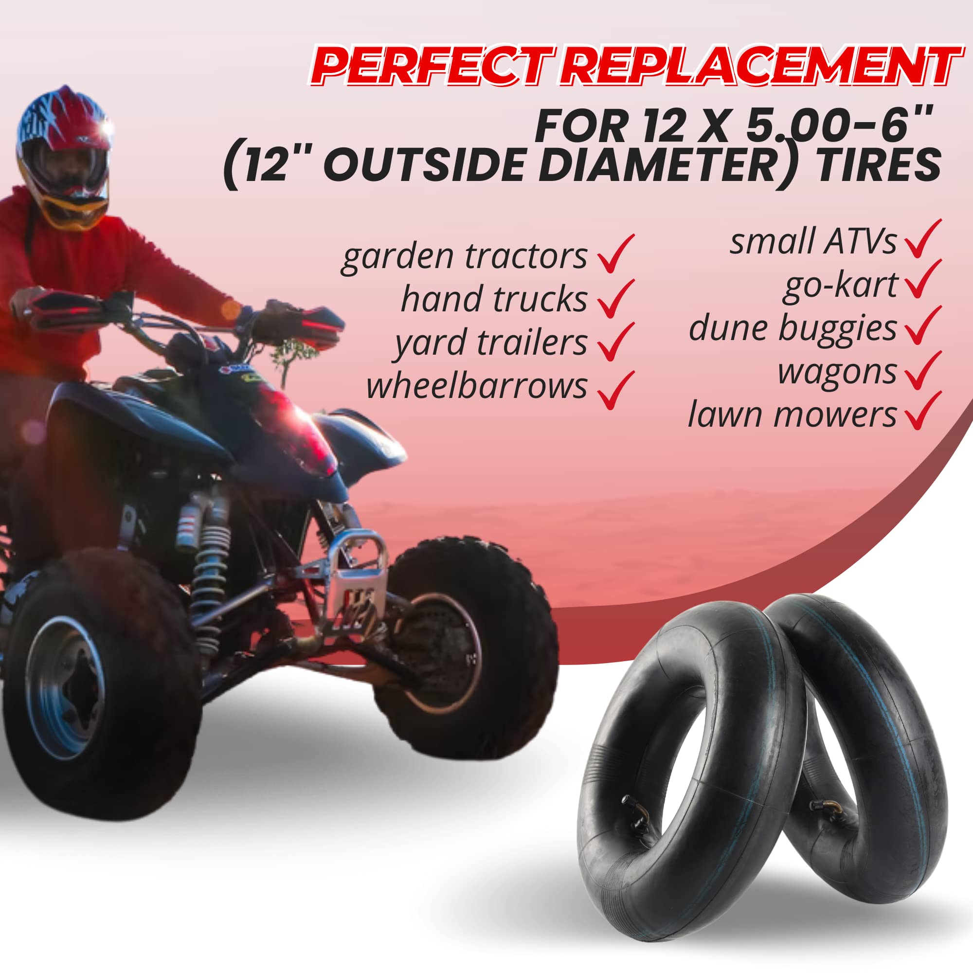 AR-PRO brand-new knobby tires deliver strong dirt grip and long wear.
