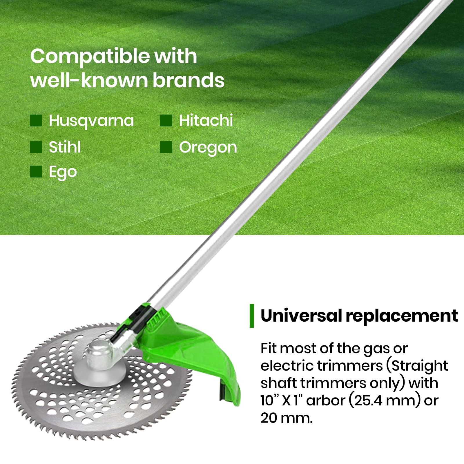 AR-PRO carbide blade closeup highlighting rust-resistant, long-lasting steel.
