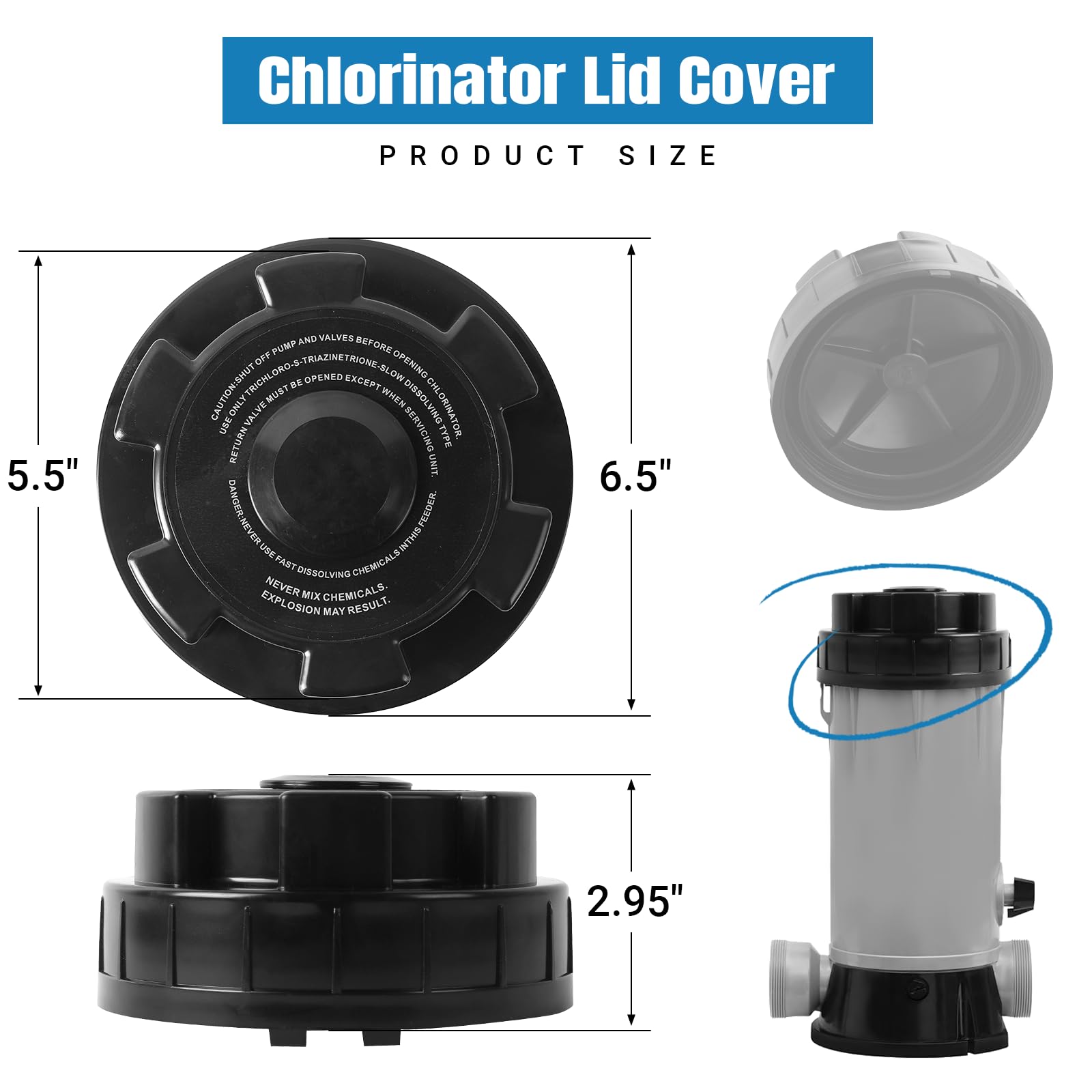 AR-PRO ABS lid with inner O-ring for easy installation