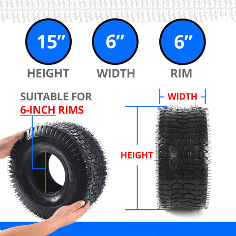 AR-PRO inner tubes arranged for quick replacement on compatible mowers