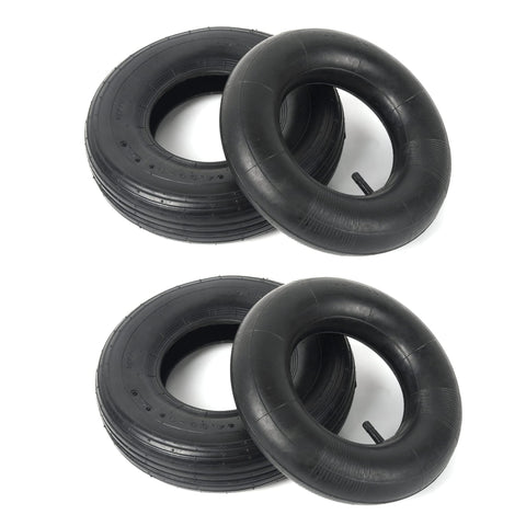 AR-PRO 4-ply rubber tire and tube set boosts durability.