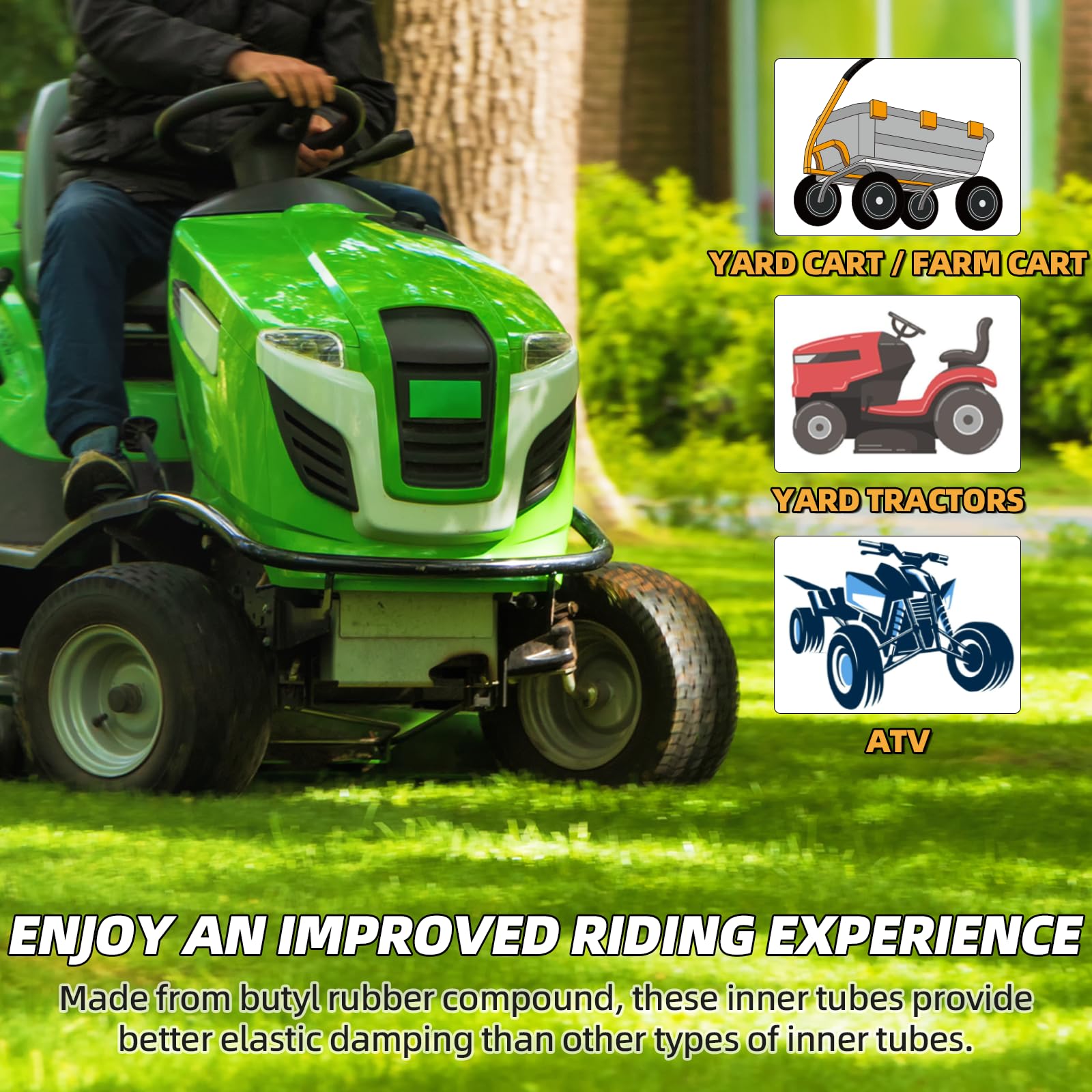 AR-PRO durable inner-tube product-shot emphasizes long-lasting performance for lawn tools.