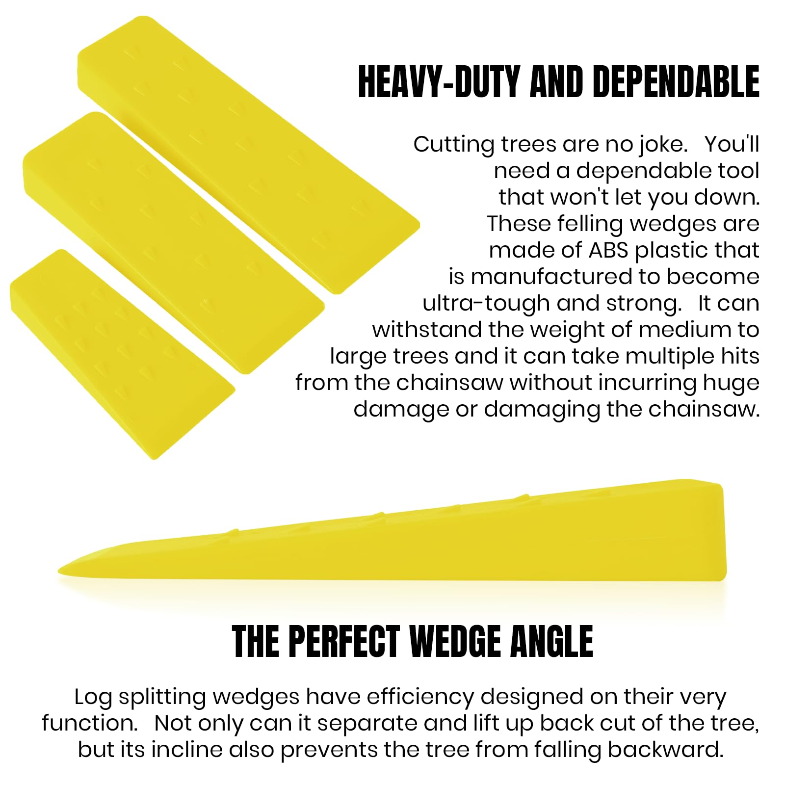 AR-PRO felling dogs help stabilize and guide the tree.