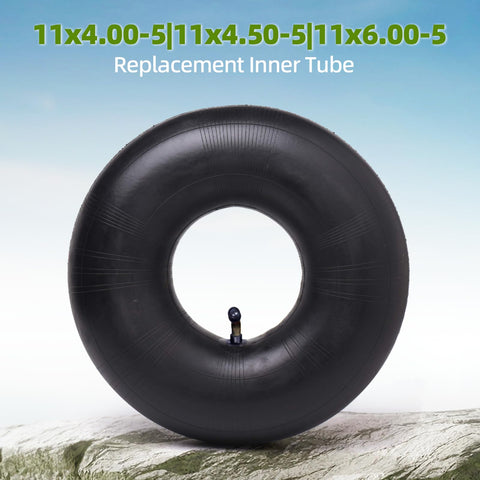 AR-PRO inner tube close-up showing 11x4-5 size and bent valve