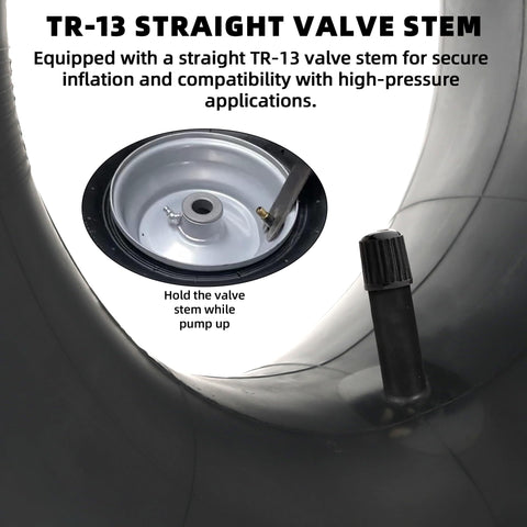 AR-PRO inner tube installed in tire, ensuring secure seating on rugged terrain.