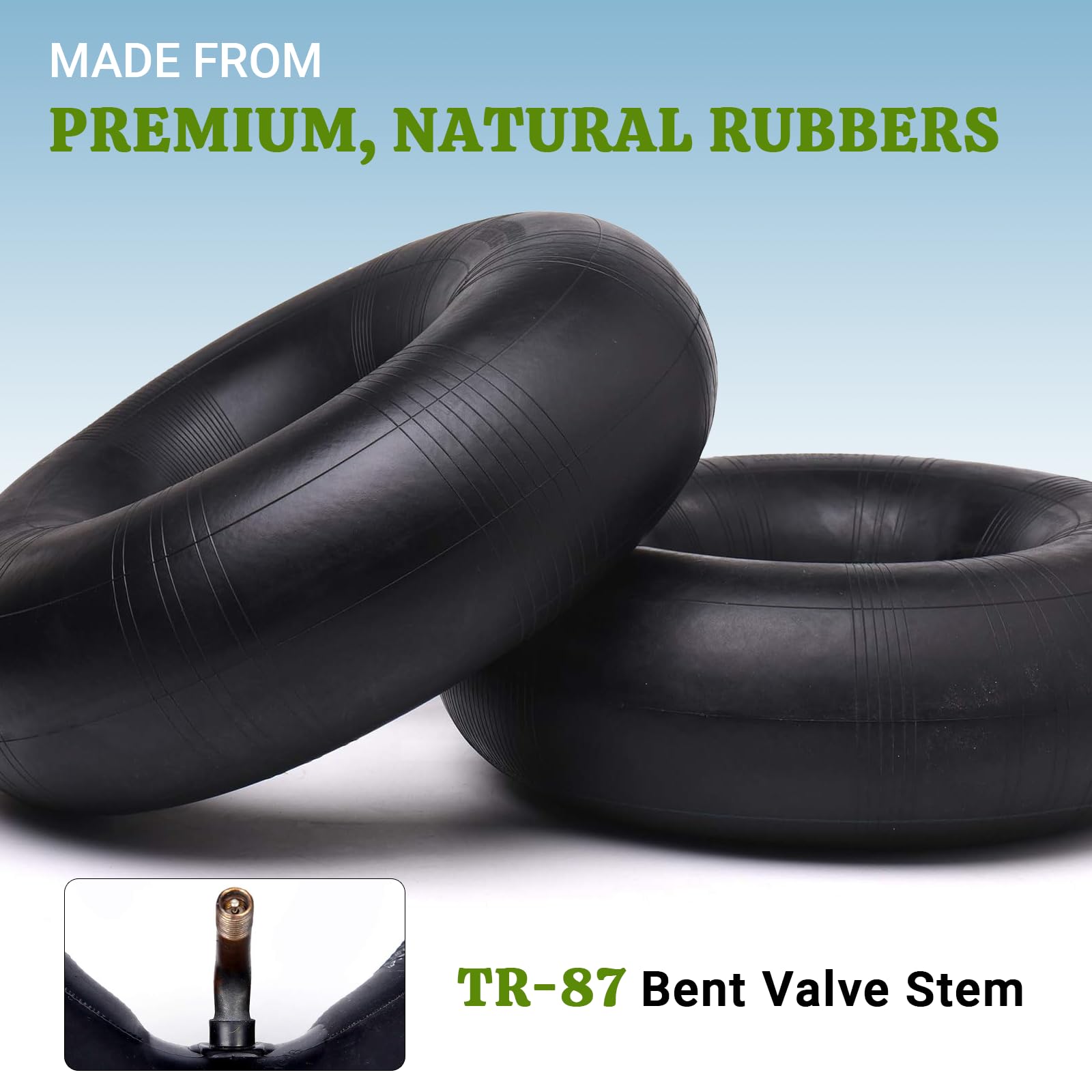 AR-PRO inner tube ready for wheelbarrow or mower use