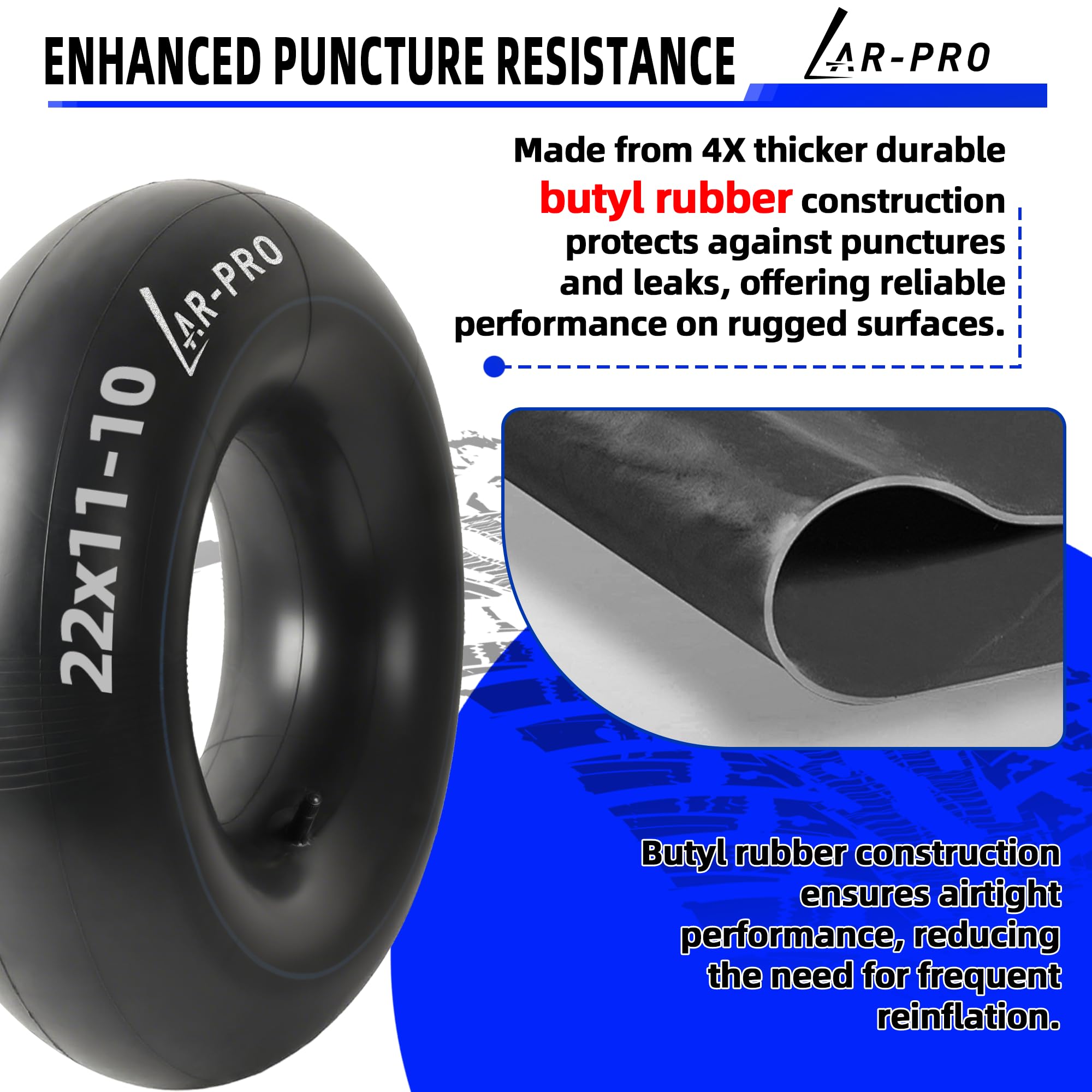 AR-PRO TR13 straight valve setup for easy inflation.
