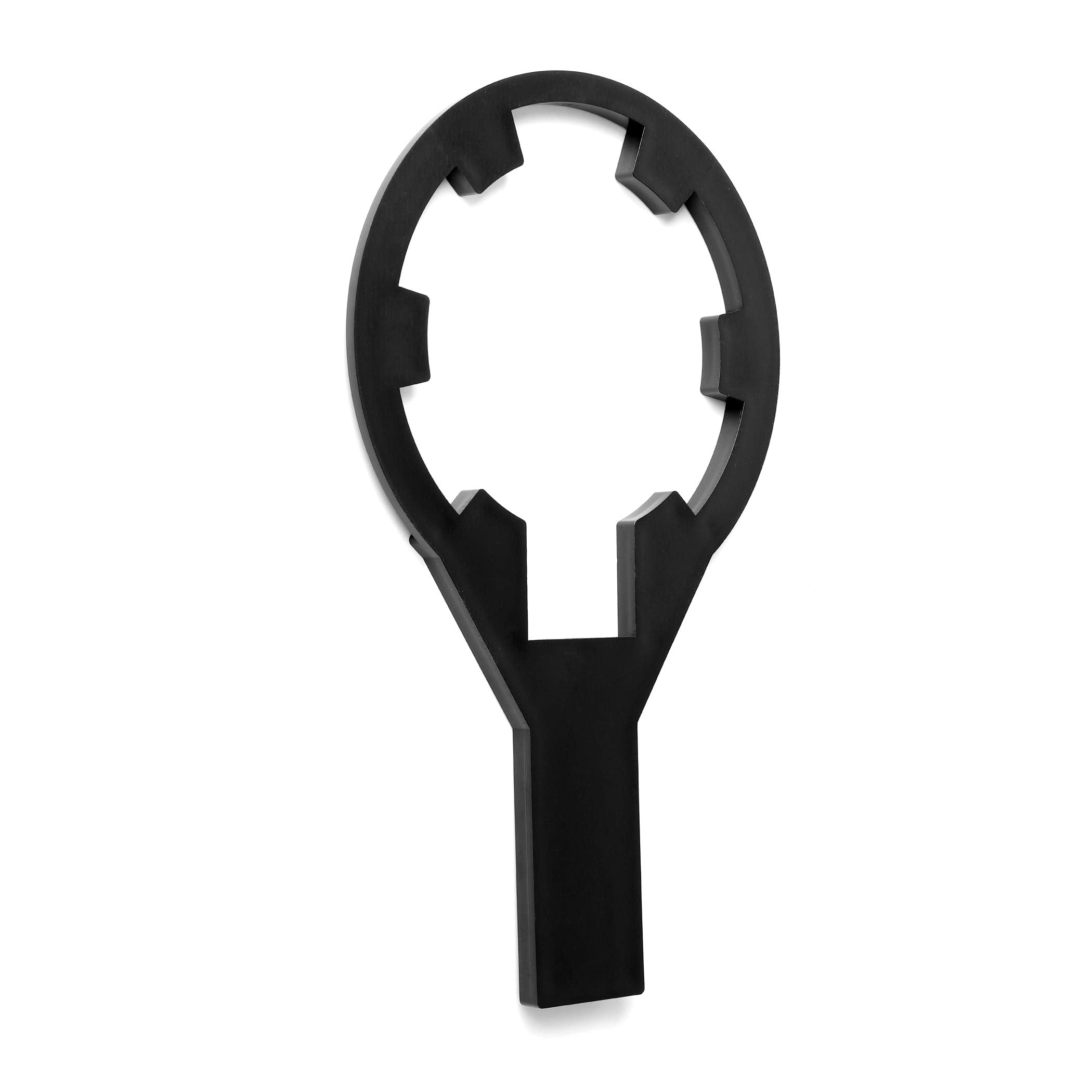 AR-PRO wrench-in-use on a chlorinator lid for quick openings.