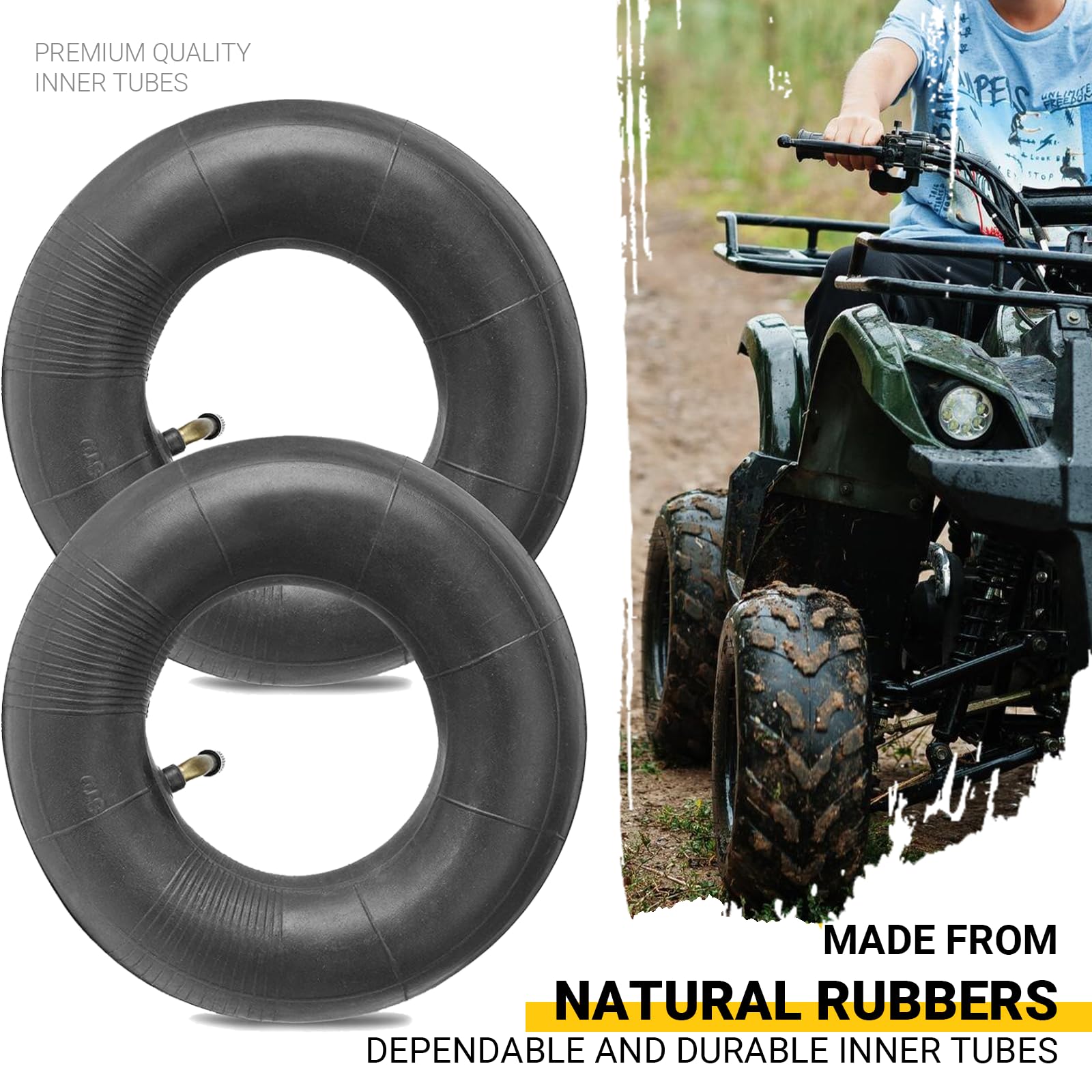 AR-PRO mower inner tube with TR-87 valve supporting smooth operation.