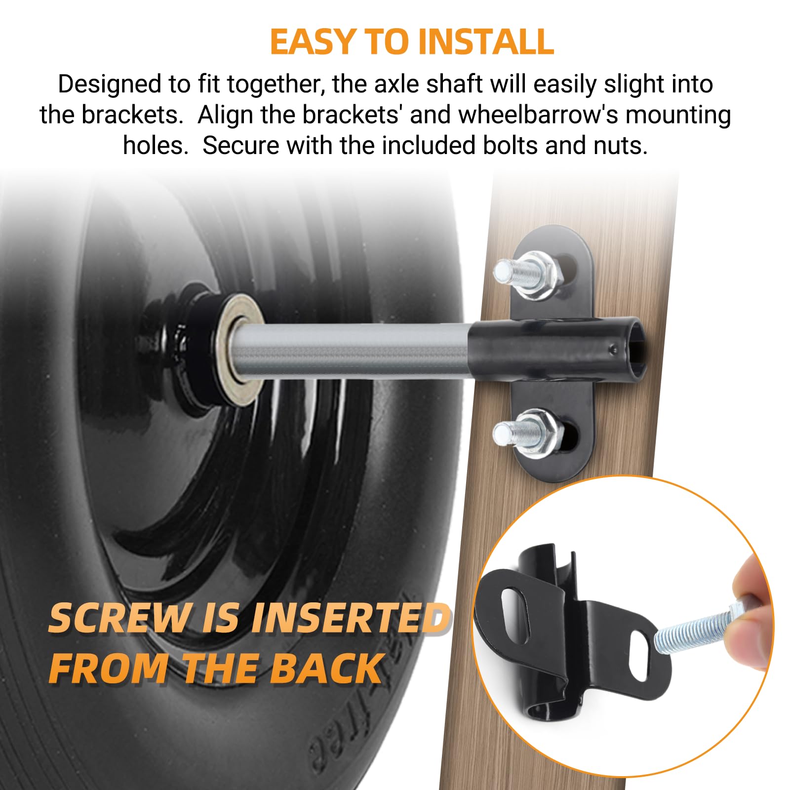 AR-PRO nylon spacers one-inch length improve alignment and clearance