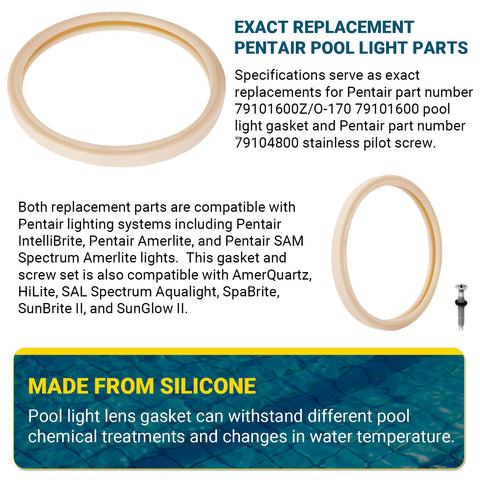 AR-PRO Pentair-compatible light parts for quick, reliable replacement.
