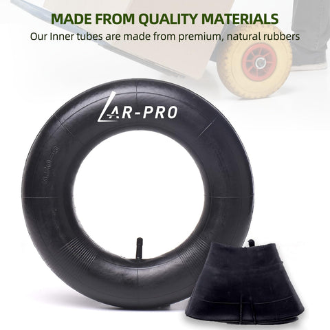 AR-PRO premium rubber inner-tube fits wheelbarrows and carts with 8-inch rims