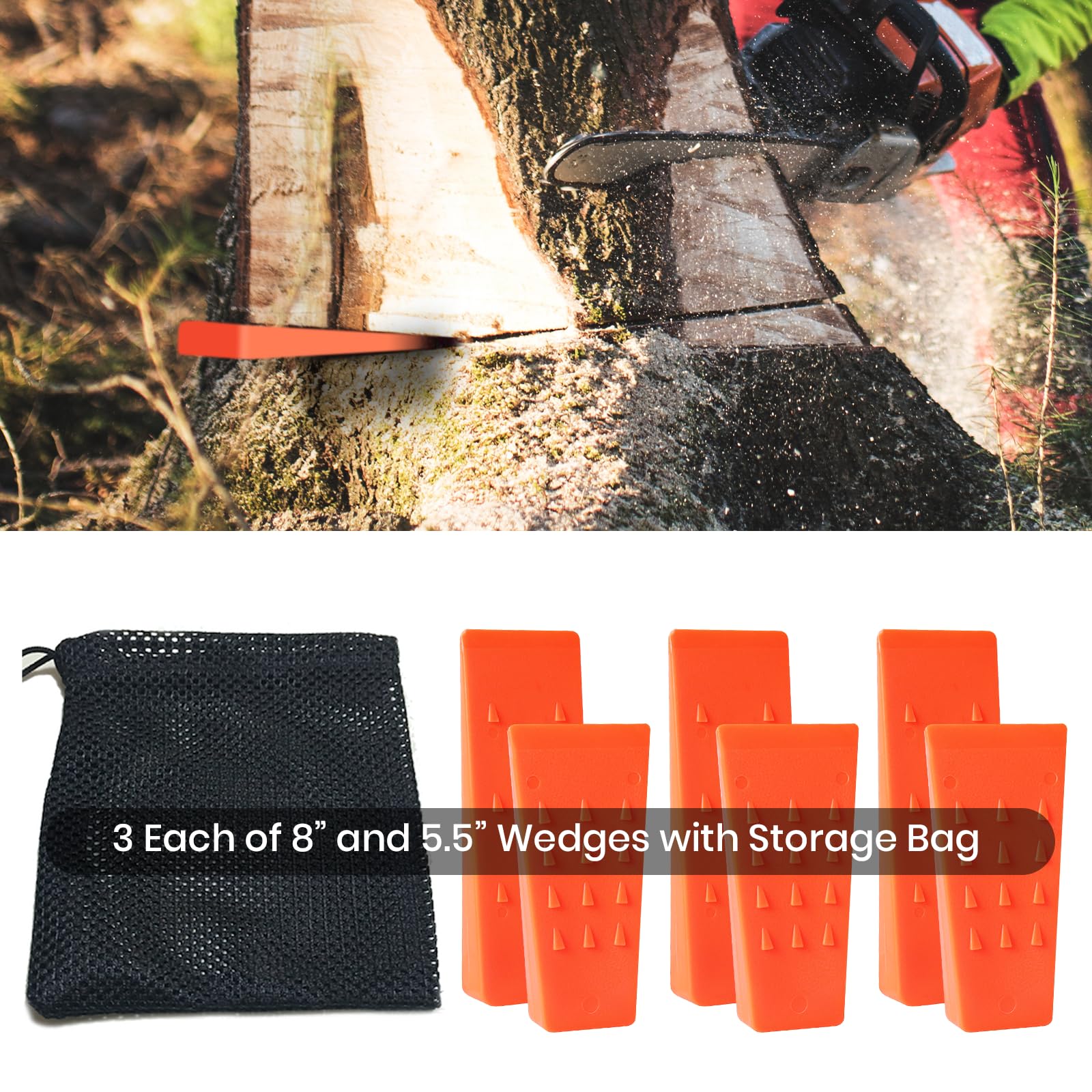 AR-PRO professional logging tools for safer tree felling workflows.