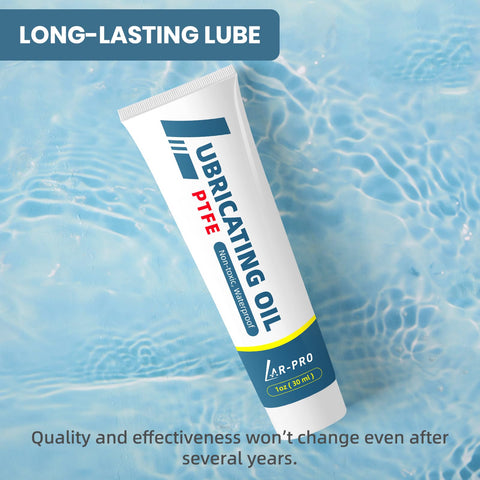PTFE-based 1oz tube close-up showing durable, non-melting lubrication.