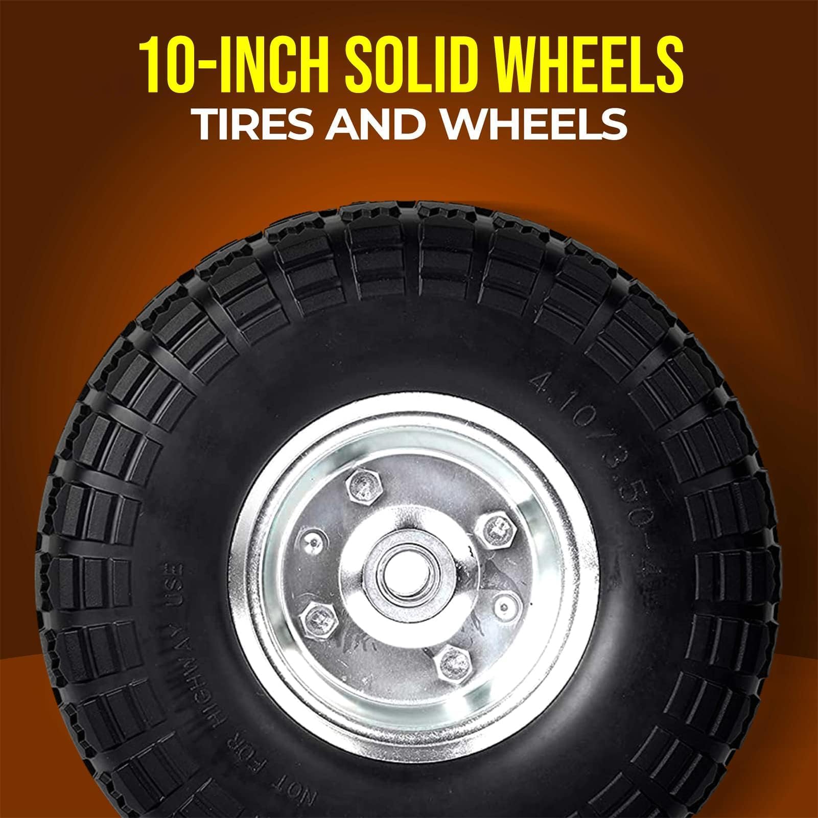 AR-PRO sawtooth tread tire with sealed bearings for varied terrain.