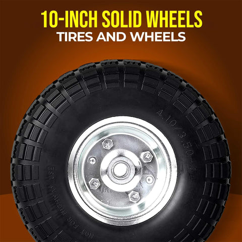 AR-PRO sawtooth tread tire with sealed bearings for varied terrain.