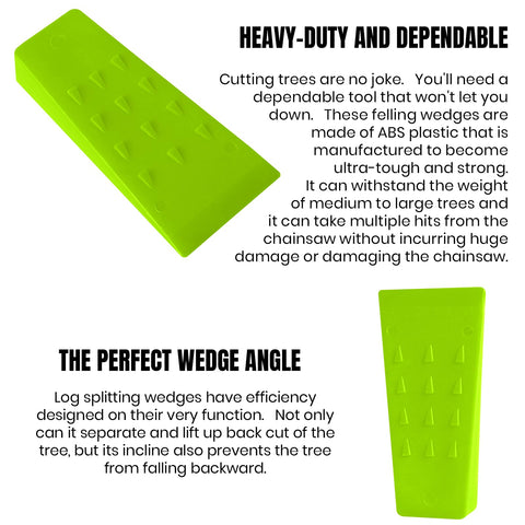 AR-PRO six wedges fit diverse tree sizes and cuts