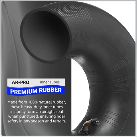 AR-PRO smooth-ride inner tube absorbs shocks on rough terrain