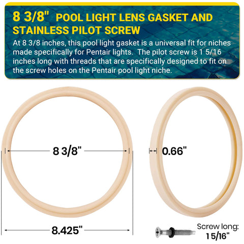 AR-PRO stainless pilot screw 1-5/16 inch ensures secure Pentair fit.