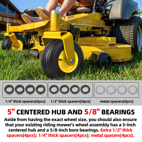 AR-PRO straight rib tread design minimizes turf damage during mowing.