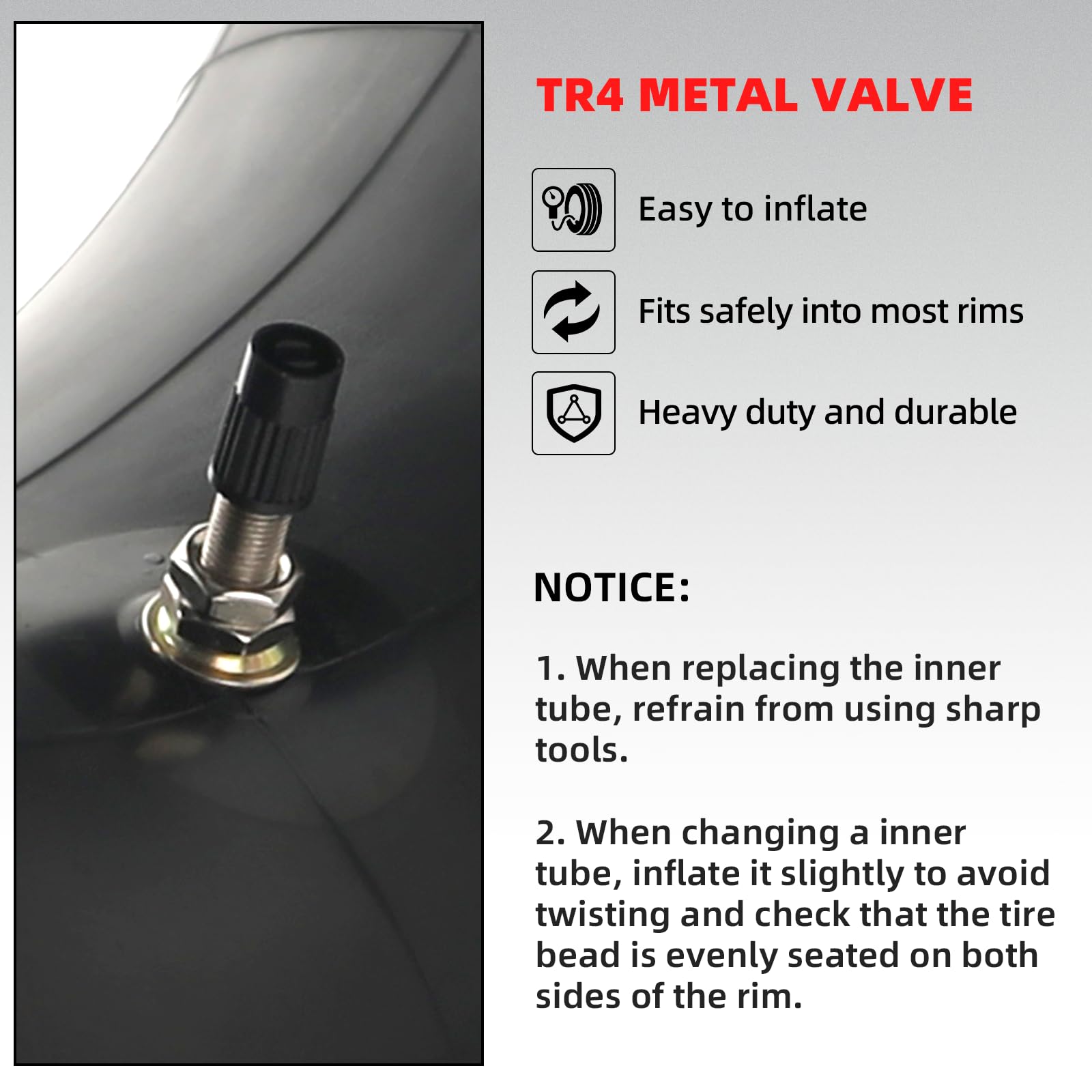 AR-PRO tire bead seating demonstration on rim with even alignment.