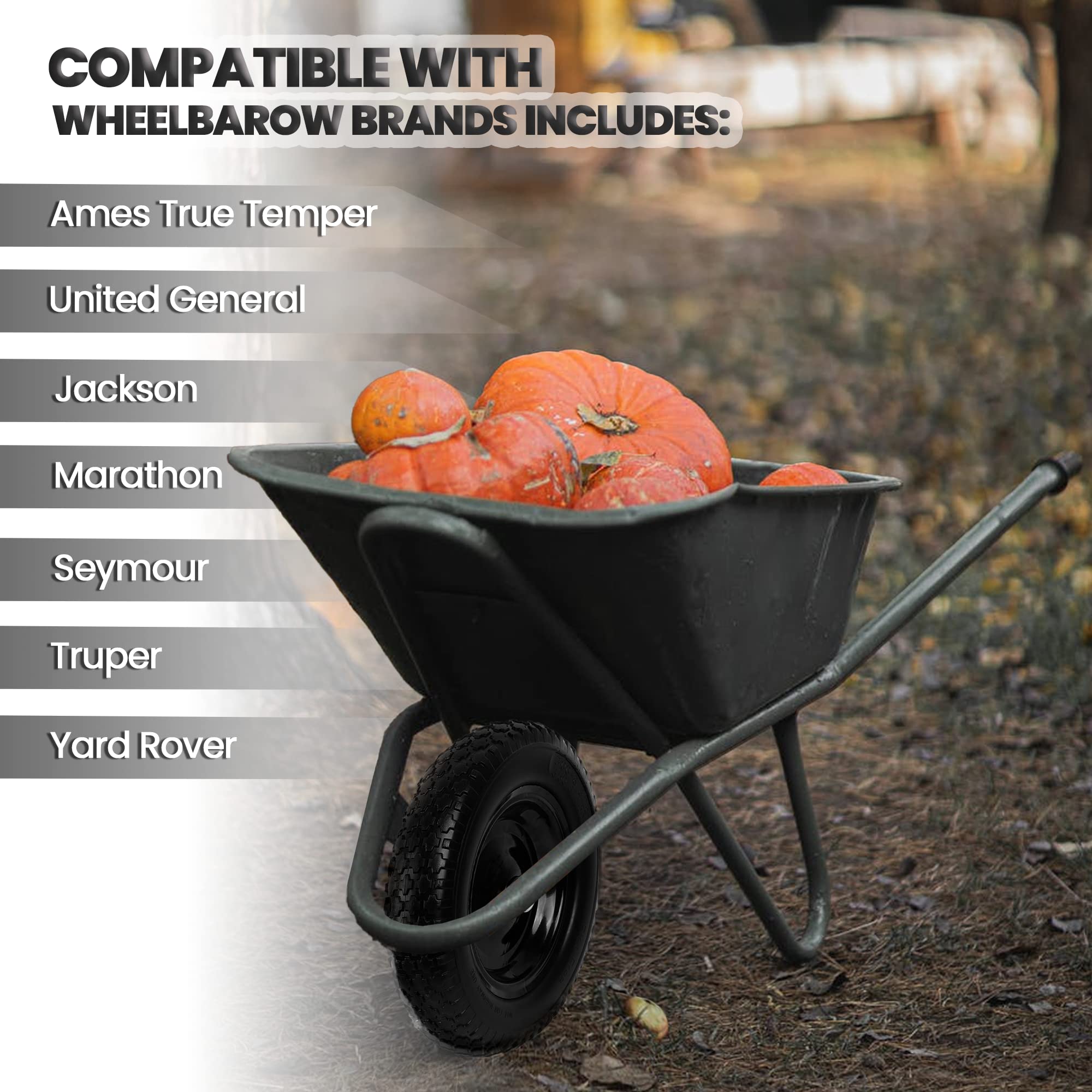 AR-PRO wheel and tire supporting up to 300 pounds of load