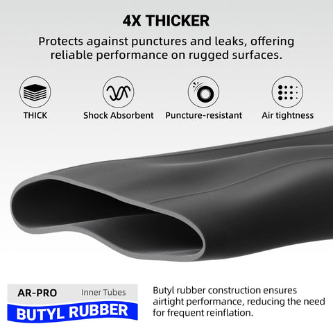 AR-PRO TR4 straight valve stem close-up for secure inflation.