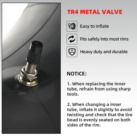 AR-PRO TR4 valve stem close-up showing sturdy straight design for secure inflations.