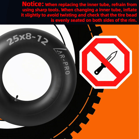 AR-PRO TR6 metal valve stem for reliable inflation