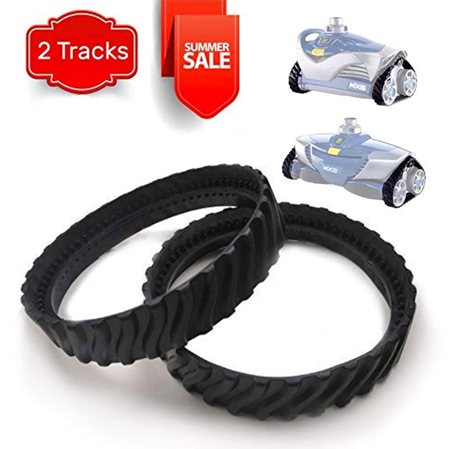 AR-PRO track lifespan visual suggesting longer-lasting performance with durable rubber.