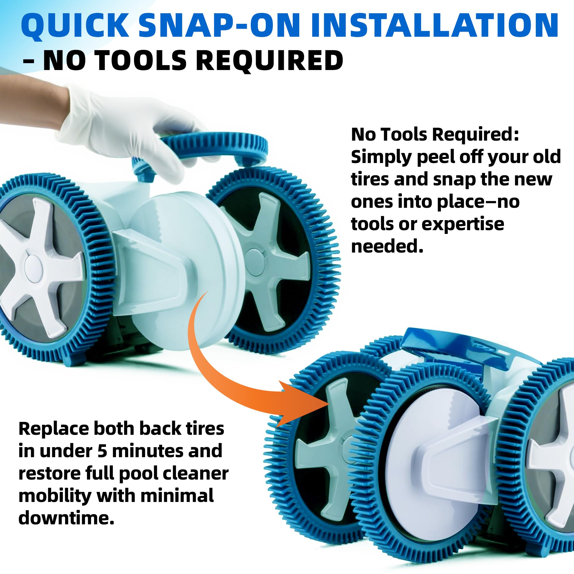 AR-PRO traction-focused rear tire enhancing balance and movement.