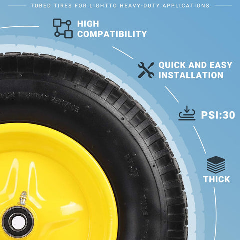 AR-PRO tubed tire close-up showing NHS construction for durability.
