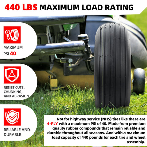 AR-PRO turf-protection design supports healthy lawns with steady traction.