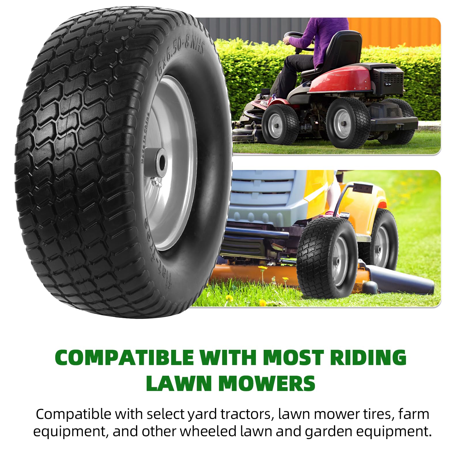 AR-PRO turf-tread minimizes grass disturbance while maintaining solid traction