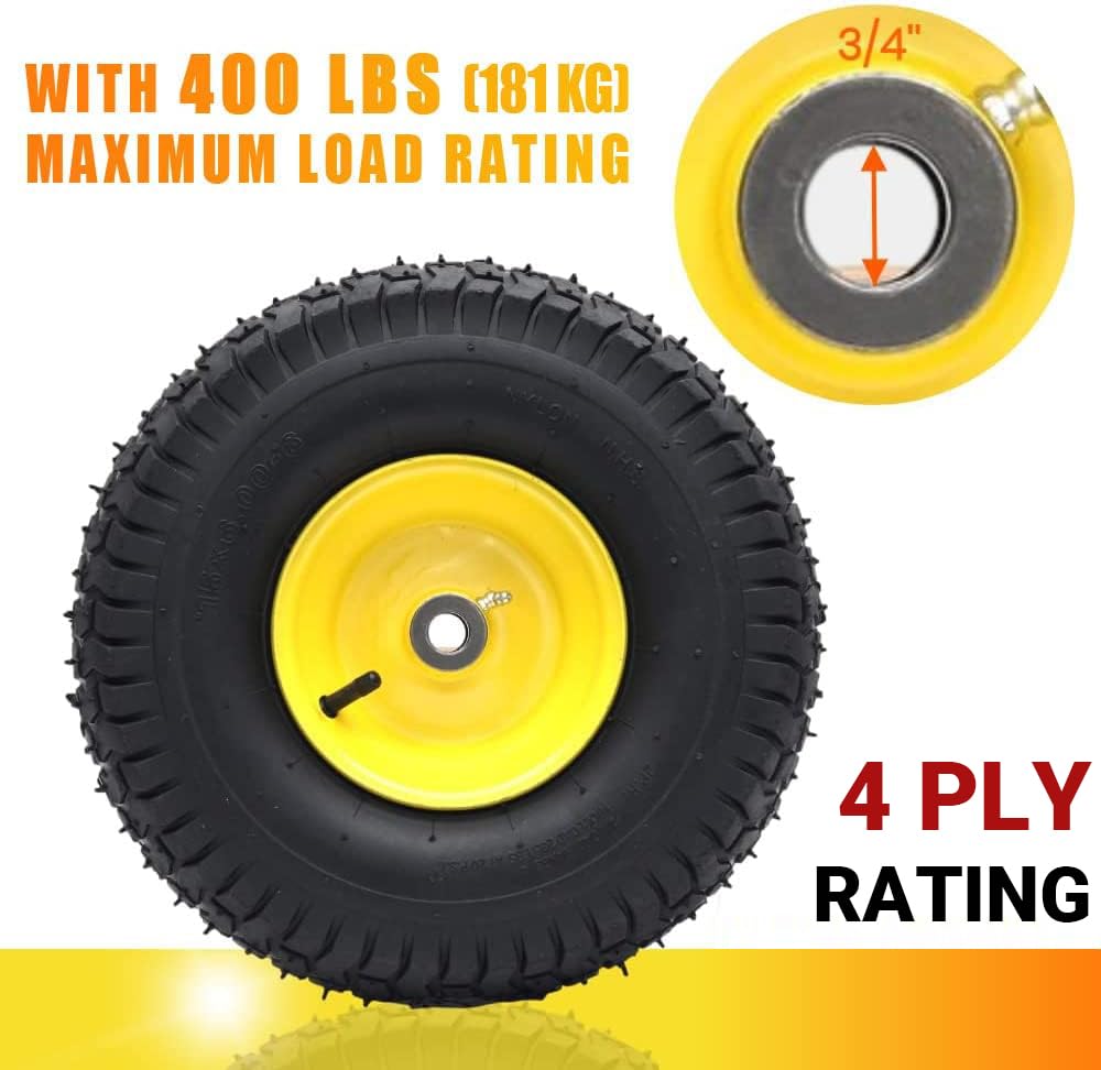 AR-PRO turf-tread design minimizes surface disturbance on lawns