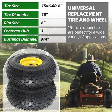 AR-PRO two-pack front tires wheels provide ready replacement and consistent performance.