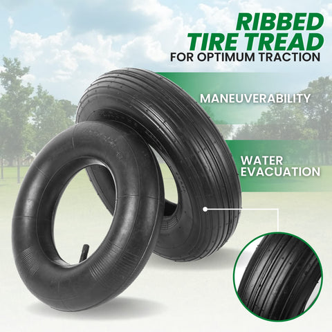 AR-PRO universal fit 13 tire adapts to many carts and wheelbarrows.