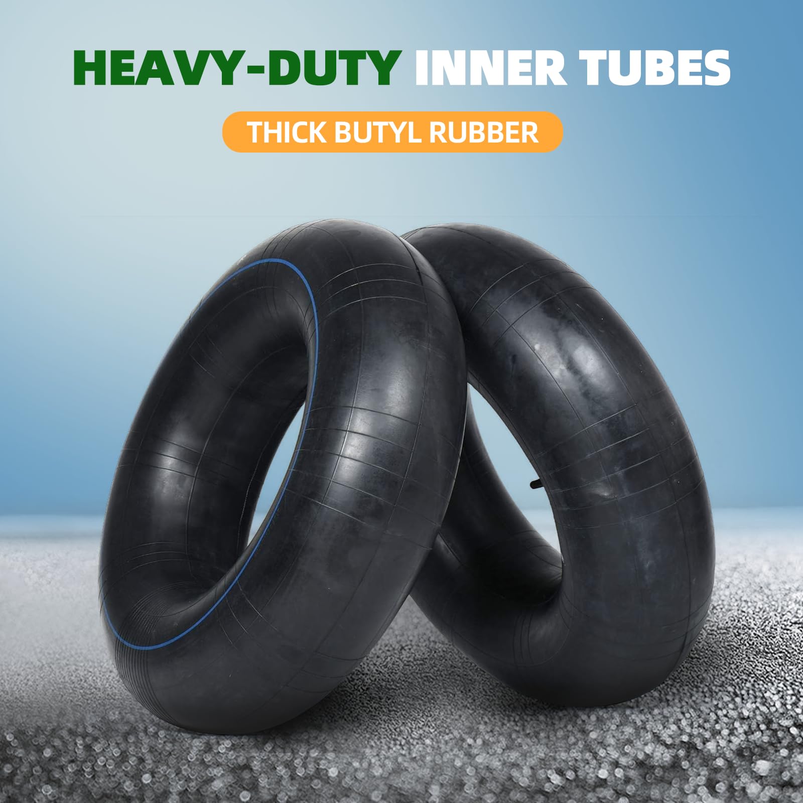 AR-PRO inner tubes showing universal fit for mowers, tractors, golf carts.