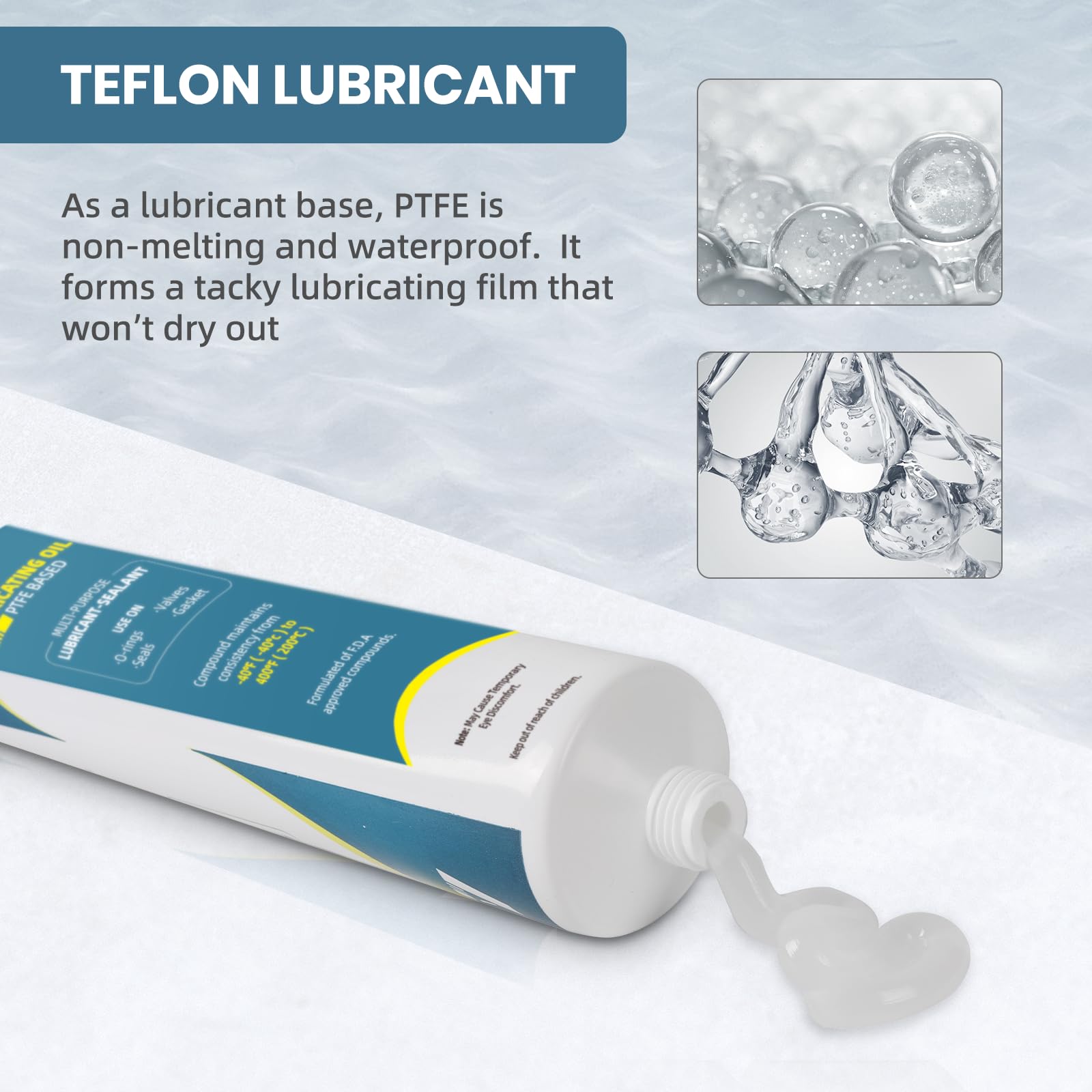 AR-PRO waterproof silicone lube for pool O-rings and gaskets.