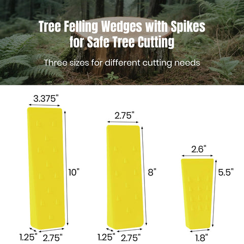 AR-PRO 8-inch wedge in use for medium-sized tree felling.