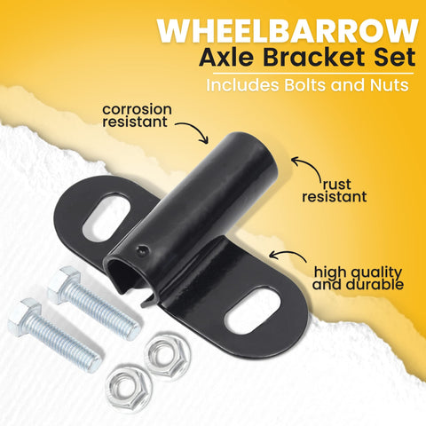 AR-PRO axle brackets with bolts and nuts—packaged set for quick on-hand spare replacement.