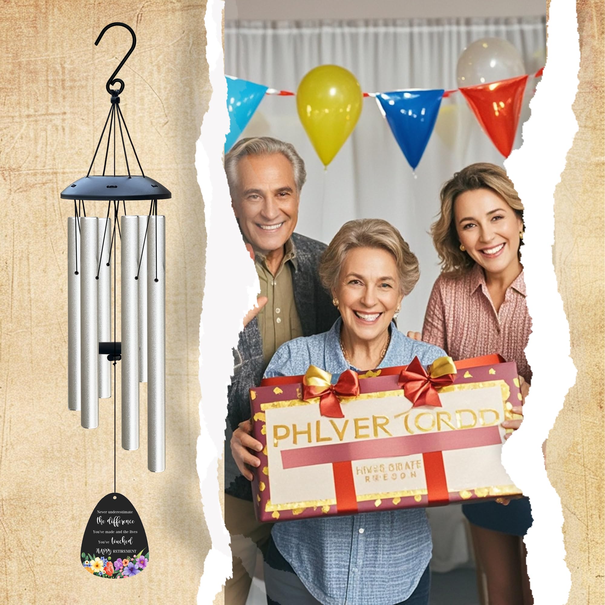 ARARTKEL aluminum-tube wind chime delivers durable, weather-resistant tuning for years.