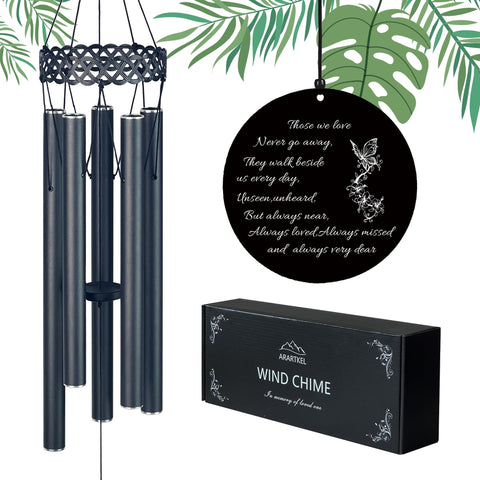 ARARTKEL memorial wind chimes in box packaging ready for gifting
