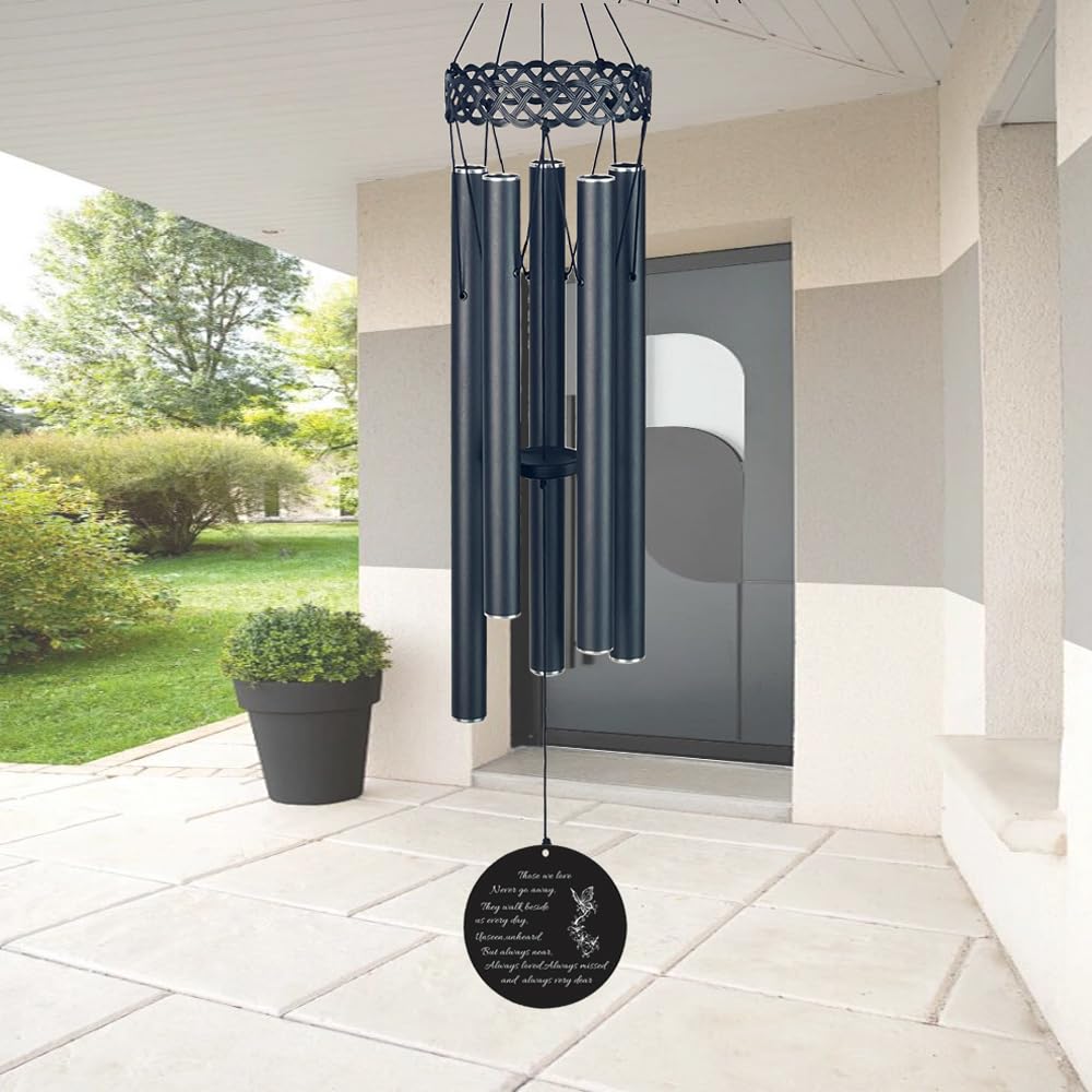ARARTKEL memorial wind chimes placed in a garden for serene outdoor decor