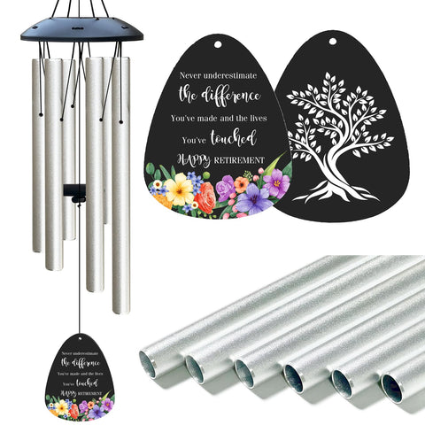 ARARTKEL 32-inch retirement wind chime creates soothing ambience on porches and gardens.