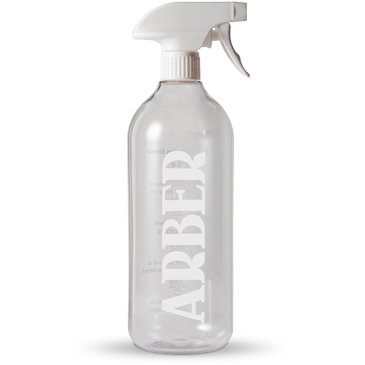 ARBER 32oz spray bottle with fine mist for gentle plant hydration.