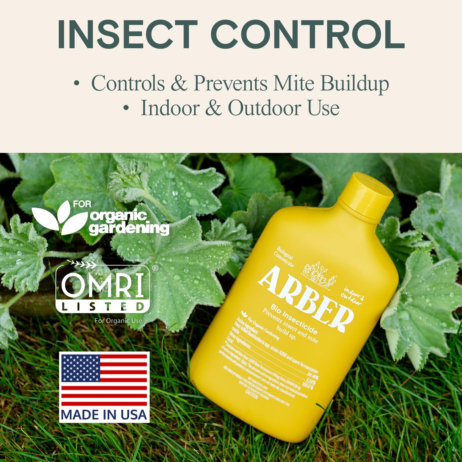 ARBER plant spray nozzle for even leaf coverage.